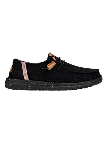 Hey Dude Slipper "Wendy Washed" in Schwarz