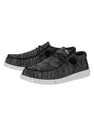 Hey Dude Slipper "Wally Sport" in Schwarz/ Weiß