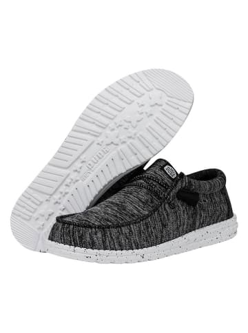 Hey Dude Instappers "Wally Sport" zwart/wit