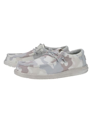 Hey Dude Slipper "Wally Washed" in Grau