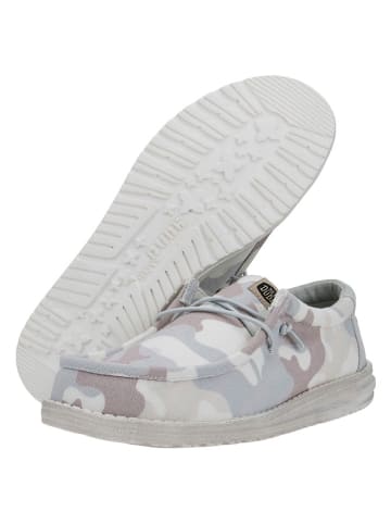 Hey Dude Slipper "Wally Washed" in Grau