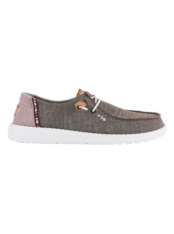 Hey Dude Slipper "Wendy Chambray Boho" in Grau