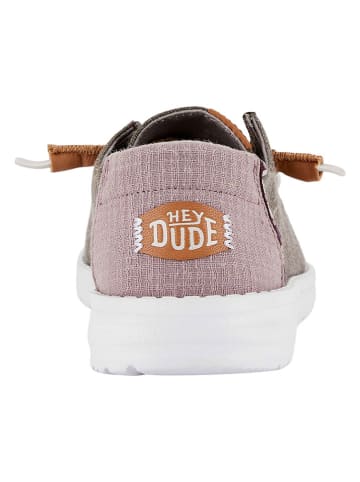 Hey Dude Slippersy "Wendy Chambray Boho" w kolorze szarym
