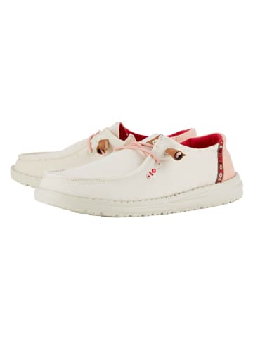 Hey Dude Slipper "Wendy Chambray Boho" in Creme