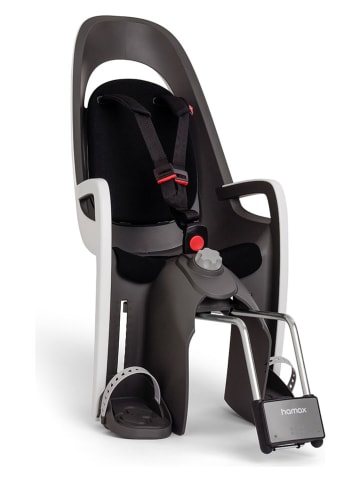 Hamax Fotelik rowerowy "Caress X4" w kolorze czarno-białym - 9 m+