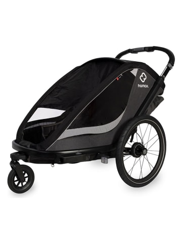 Hamax Multifunktionsanhänger "Cocoon Twin" in Grau/ Schwarz