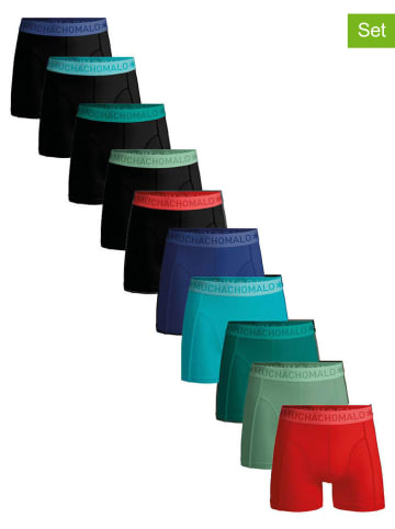 Muchachomalo 10er-Set: Boxershorts in Bunt/ Schwarz