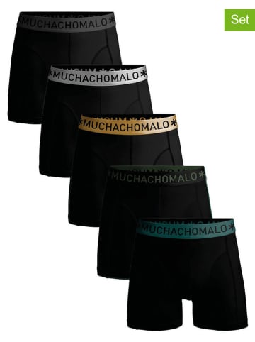 Muchachomalo 5er-Set: Boxershorts in Schwarz