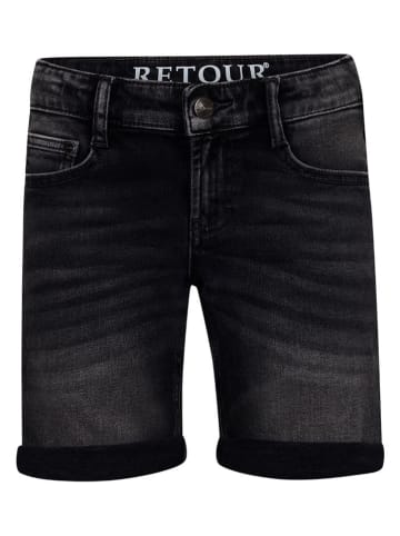 Retour Spijkershort "Loek" zwart/Schwarz in Schwarz