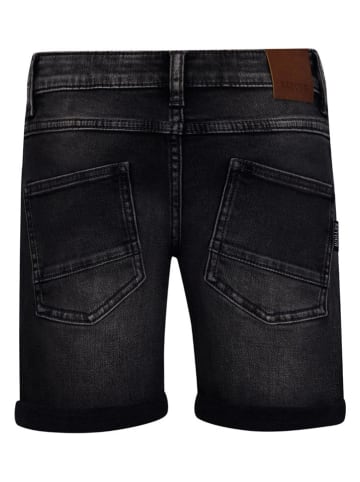 Retour Jeans-Shorts "Loek" in Schwarz/ Schwarz in Schwarz