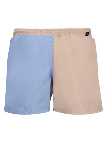 Retour Badeshorts "Renzo" in Beige/ Hellblau