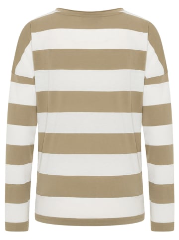 ELBSAND Longsleeve "Milia" beige/wit