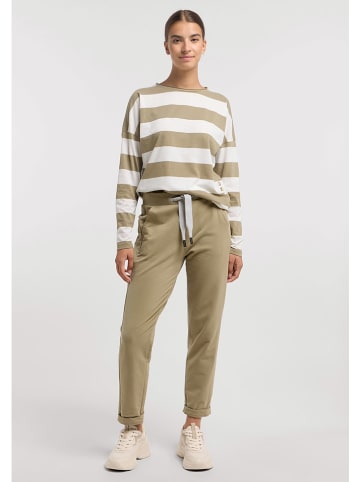 ELBSAND Longsleeve "Milia" beige/wit