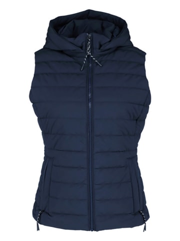 ELBSAND Doorgestikte bodywarmer "Cara" donkerblauw