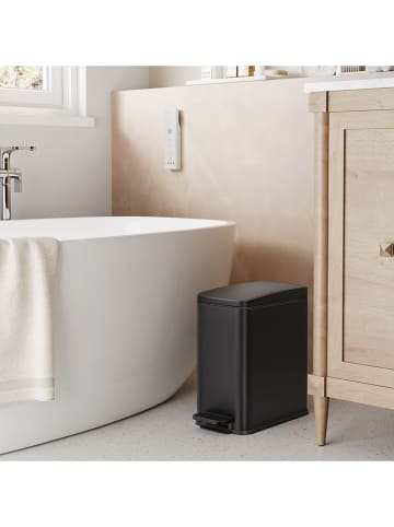 Vitapur Mülleimer ''SquareSingle'' in Schwarz - 10 l