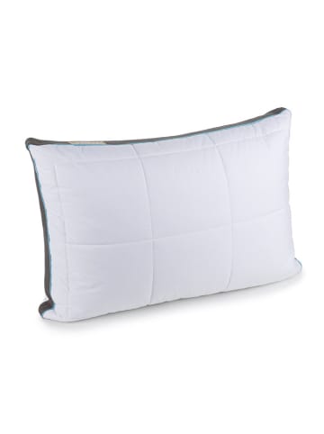 Vitapur Kopfkissen ''Premium'' in Weiß/ Grau -  (B)70 x (H)21 x (T)50 cm