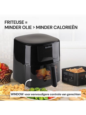 ROSMARINO Heißluftfritteuse ''Infinity XL'' in Schwarz - 5 l