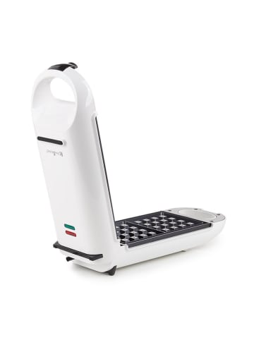 ROSMARINO Waffeleisen ''Infinity'' in Weiß - (B)13 x (H)10 x (T)32 cm