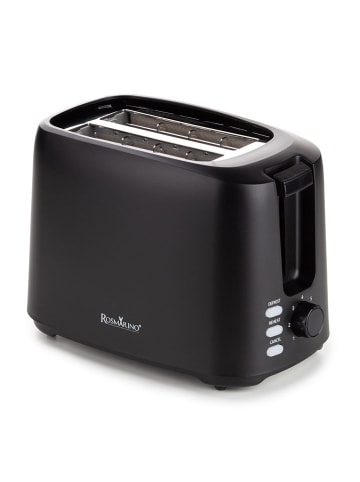 ROSMARINO Toaster ''Vitalia'' in Schwarz - (B)23 x (H)17,5 x (T)14 cm