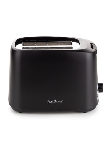 ROSMARINO Toaster "Vitalia" zwart - (B)23 x (H)17,5 x (D)14 cm