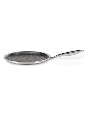 ROSMARINO Pfannkuchenpfanne ''Hexapro'' in Silber - Ø 28 cm