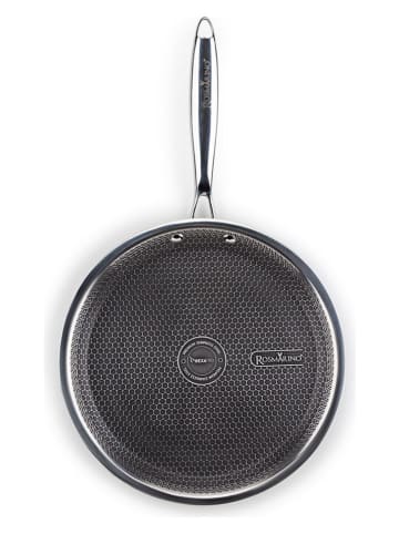 ROSMARINO Pfannkuchenpfanne ''Hexapro'' in Silber - Ø 28 cm