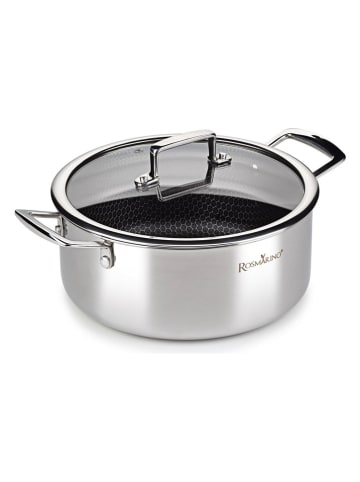 ROSMARINO 2tlg. Set: Kochtopf ''Hexapro'' in Silber - 3,7 l
