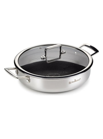 ROSMARINO 2-częściowy zestaw "Hexapro" w kolorze srebrnym - Ø 28 cm