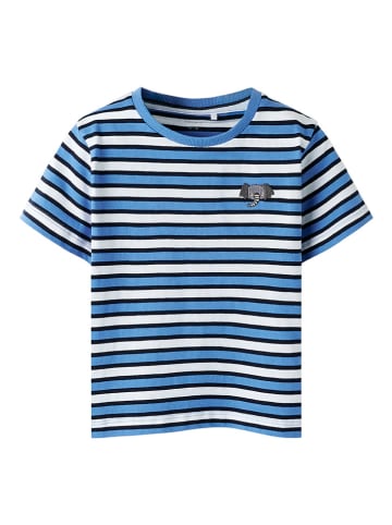 name it Shirt "Jellan" blauw/wit/zwart