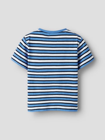 name it Shirt "Jellan" blauw/wit/zwart