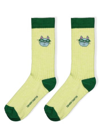 The New Chapter Socken "Vesper" in Grün/ Gelb
