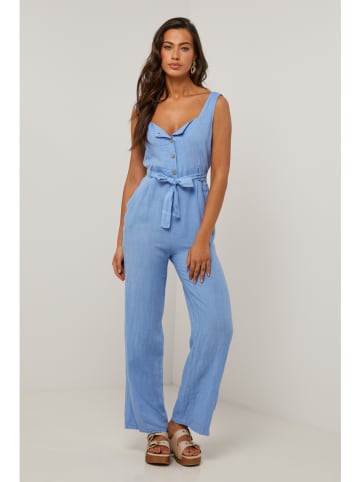 Le Monde du Lin Leinen-Jumpsuit in Hellblau