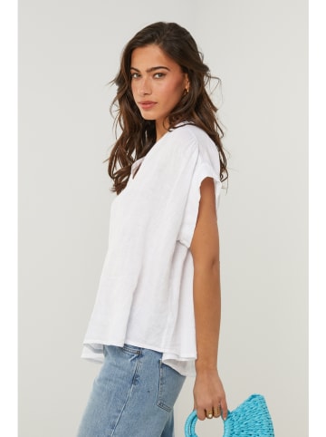 Le Monde du Lin Leinen-Shirt in Weiß