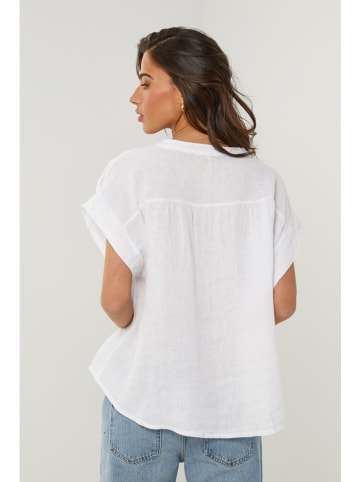 Le Monde du Lin Leinen-Shirt in Weiß