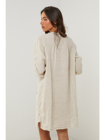 Le Monde du Lin Leinen-Kleid in Beige