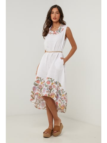Le Monde du Lin Leinen-Kleid in Weiß