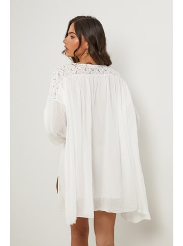 Le Monde du Lin Kleid in Weiß