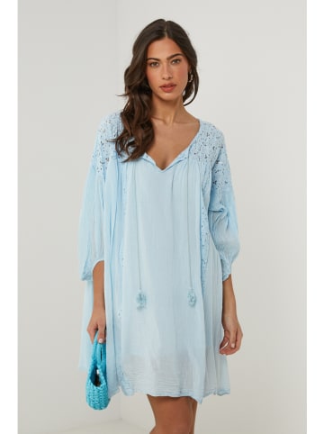 Le Monde du Lin Kleid in Hellblau