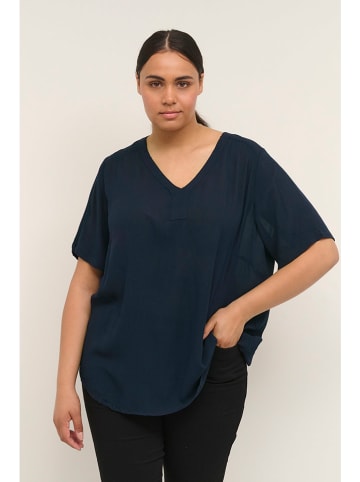 Kaffe Bluse in Dunkelblau