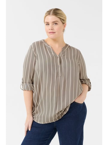 Kaffe Bluse in Grau/ Creme