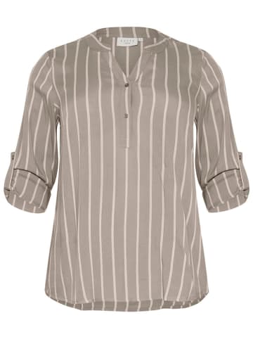 Kaffe Bluse in Grau/ Creme