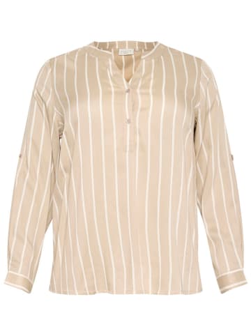 Kaffe Bluse in Beige/ Weiß