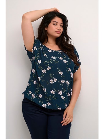 Kaffe Bluse in Dunkelblau