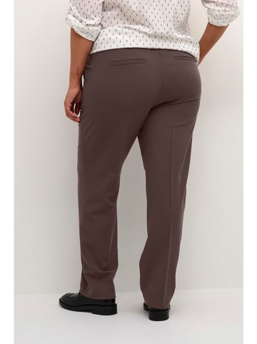 Kaffe Spodnie chino w kolorze brązowym