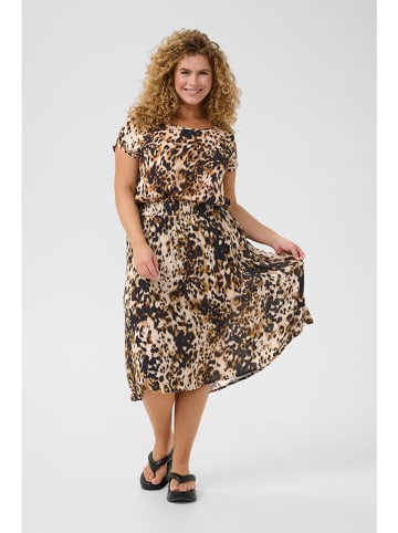 Kaffe Rock in Beige/ Dunkelbraun