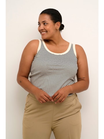 Kaffe Top in Creme/ Schwarz