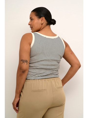Kaffe Top in Creme/ Schwarz