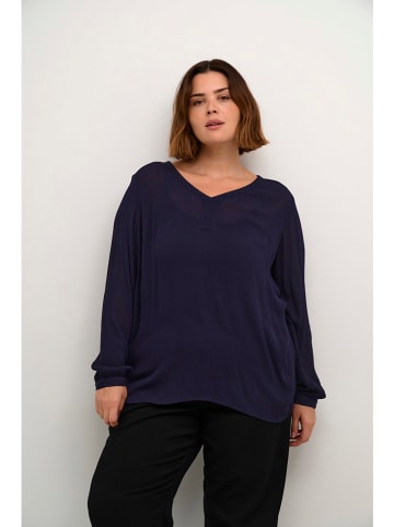 Kaffe Bluse in Dunkelblau