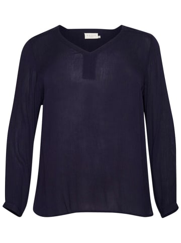 Kaffe Bluse in Dunkelblau