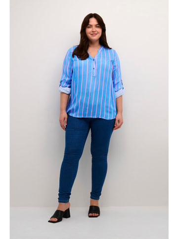Kaffe Bluse in Hellblau/ Rosa